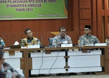 Pemerintah Aceh dan Pemkab Simeulue Bahas Persiapan Pelaksanaan MTQ Provinsi ke-36