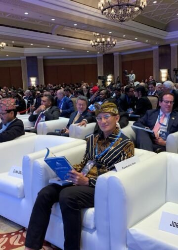 Menparekraf Sandiaga Uno dalam acara forum Raisina Dialogue 2024 di New Delhi, India, Kamis (22/2/2024)/Foto: Biro Komunikasi Kemenparekraf