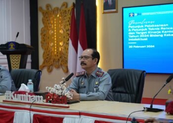 Kakanwil Kemenkumham Aceh Ikuti Sosialisasi Rencana Aksi dan Target Kinerja Kantor Wilayah Tahun 2024