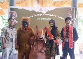 Agam Inong Aceh Selatan Ambil Bagian dalam Peringatan Hari Orangutan Sedunia Bersama TNGL